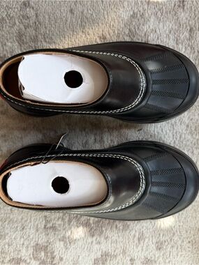 Proenza Schouler x Sorel Caribou Black/Chalk Mules NWT size 7